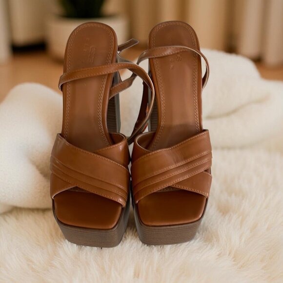 ASOS Brown Platform Sandals - Picture 3 of 5